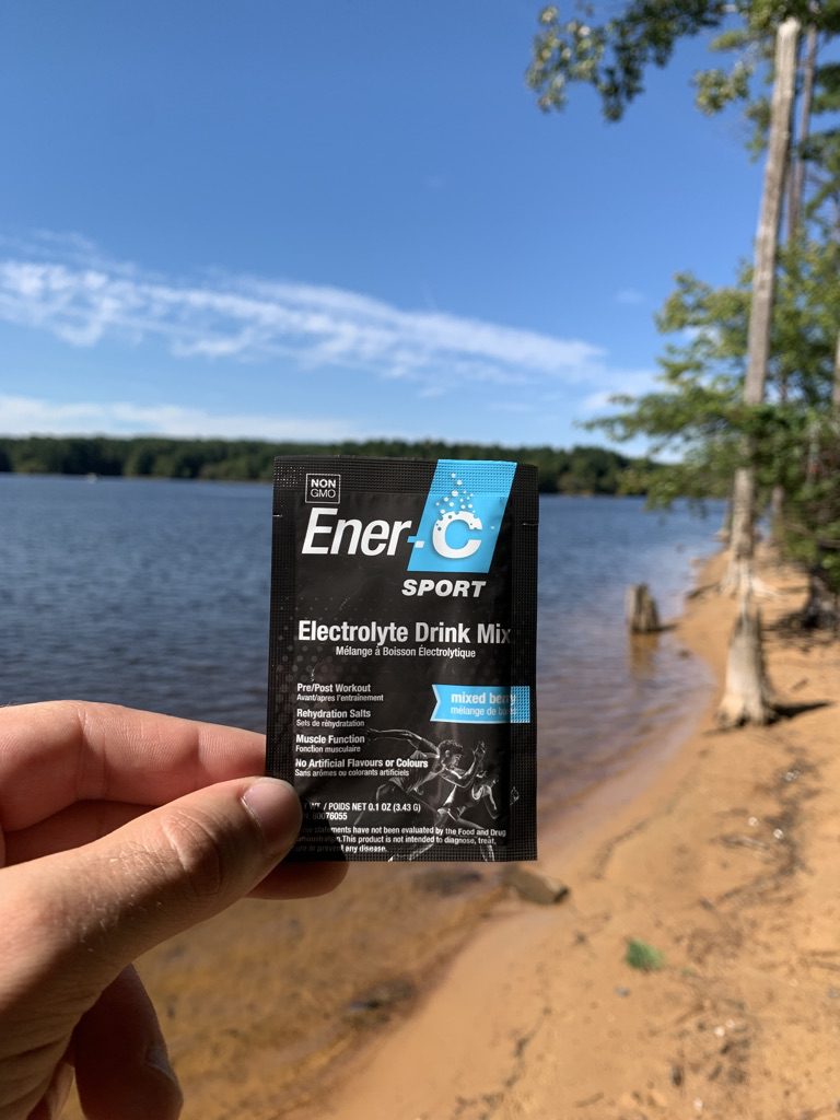 Ener-C at a lake in North Carolina